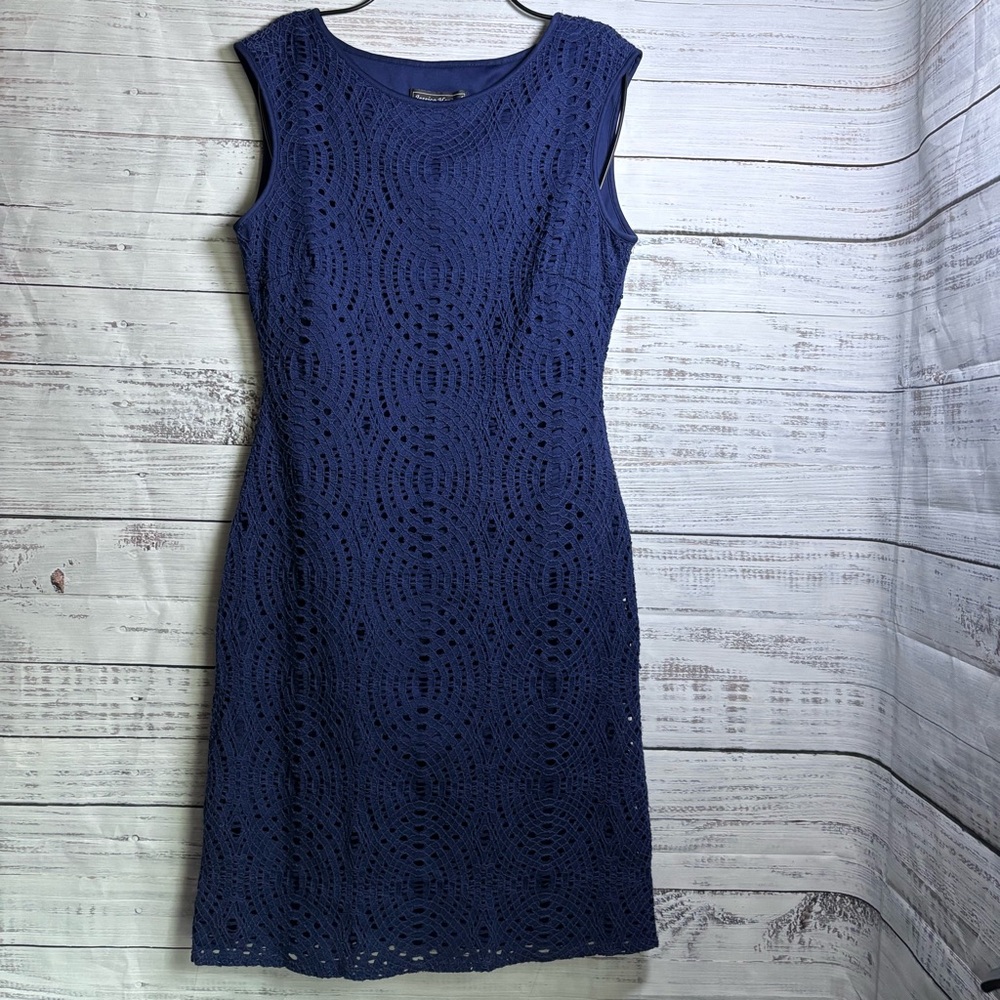 Jessica Howard Royal Blue Lace Midi Dress